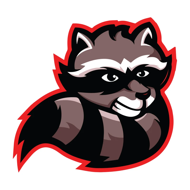 استیکر خودرو پویا مارکت طرح راکون کد 294