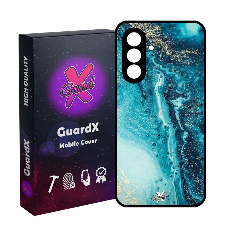 کاور گارد ایکس طرح آبی مدل 10402 مناسب برای گوشی موبایل سامسونگ Galaxy S25 FE