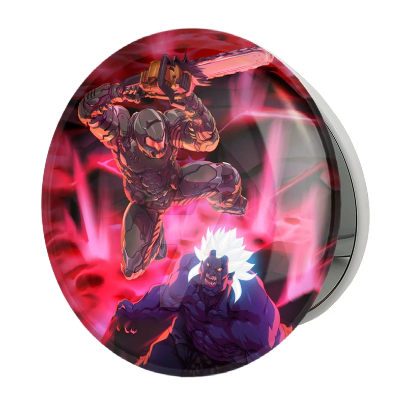 آینه جیبی خندالو طرح بازی رستاخیز (Doom) مدل تاشو کد 31413