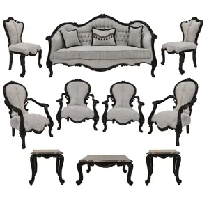 مبل استیل 9 نفره مدل سوپر پارسیس به همراه میز پذیرایی