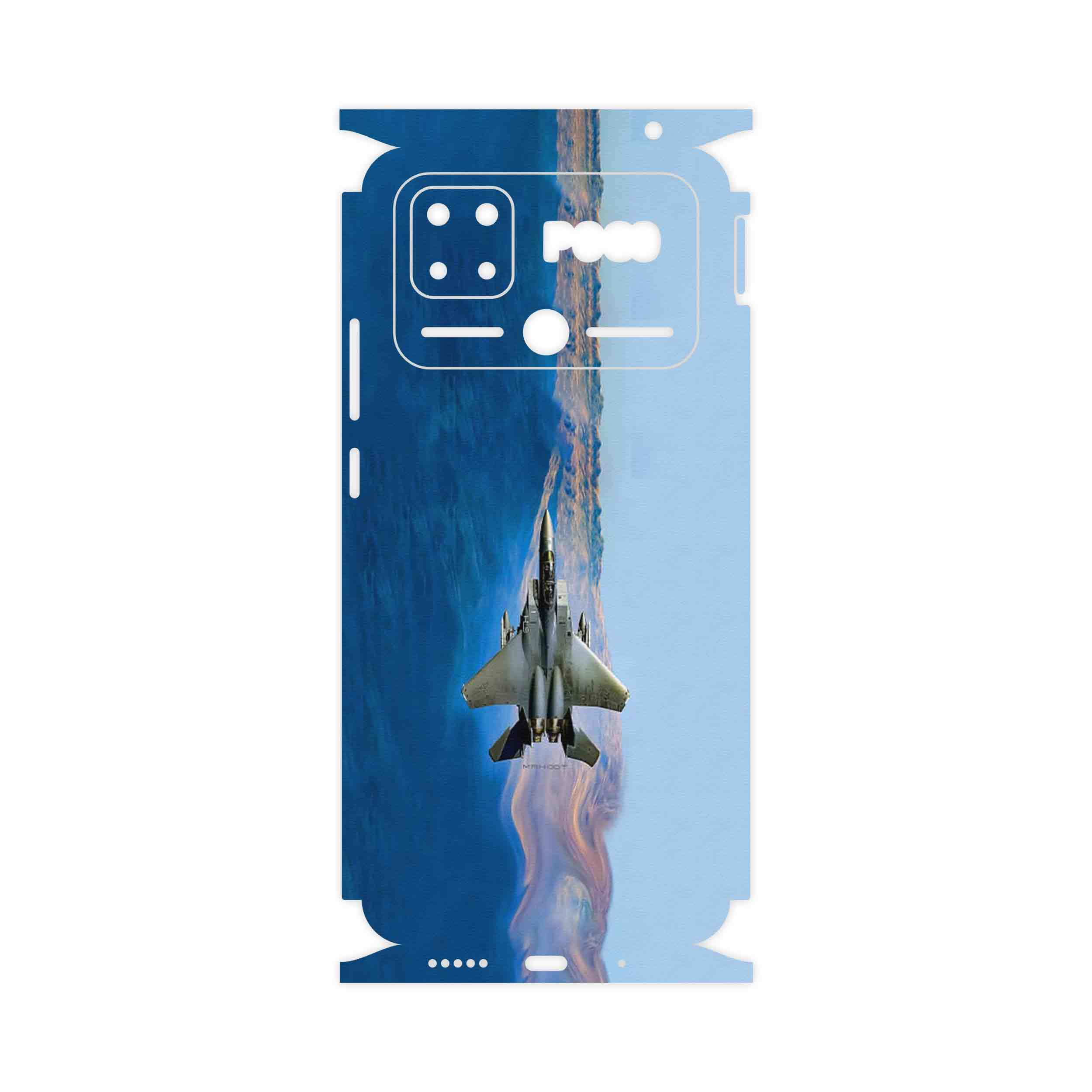 برچسب پوششی ماهوت مدل Fighter plane F15-FullSkin مناسب برای گوشی موبایل شیائومی Poco C40