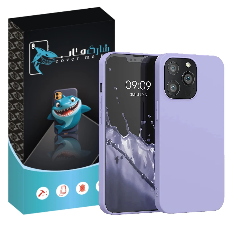 کاور شارک قاب مدل سیلیکونی پاک کنی 2 مناسب برای گوشی موبایل اپل iPhone 14 Pro Max