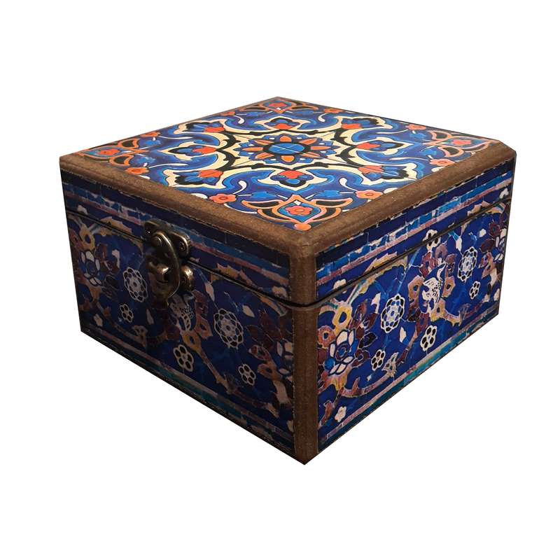 جعبه هدیه طرح کاشی 