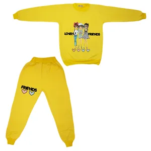 ست سویشرت و شلوار دخترانه مدل سه دختر