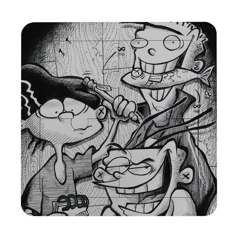 پازل 4 تکه زیگ زاگ مدل ed edd n eddy کد 1026