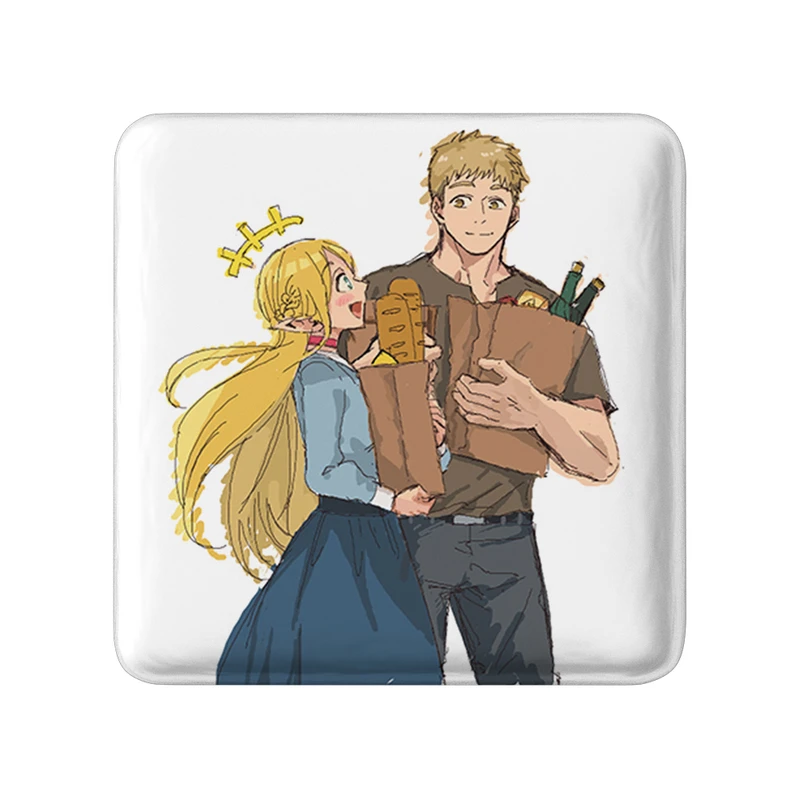 پیکسل خندالو طرح مارسیل و لایوس انیمه خوشمزه در سیاه چال مدل مربعی کد 35910