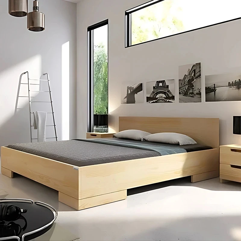 تخت خواب ملامینه دونفره هیراد مدل Z122 سایز 167×210 سانتی متر