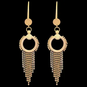 گوشواره طلا 18 عیار زنانه طلای مستجابی کد 77