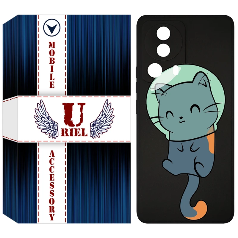 کاور یوریل مدل قاب KSH کد 61 طرح گربه مناسب برای گوشی موبایل شیائومی 13 Lite