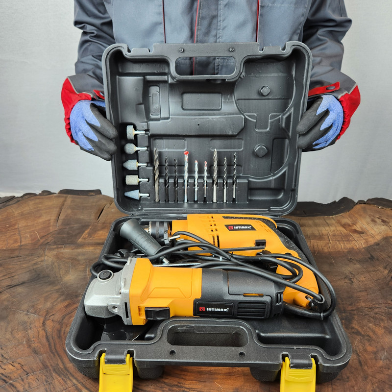 مینی فرز و دریل چکشی اینتیمکث کد 0905