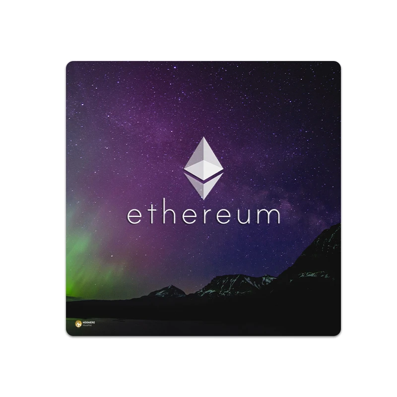 ماوس پد هومرو مدل NX021 طرح ارز دیجیتال اتریوم سایز 40x40 سانتی متر