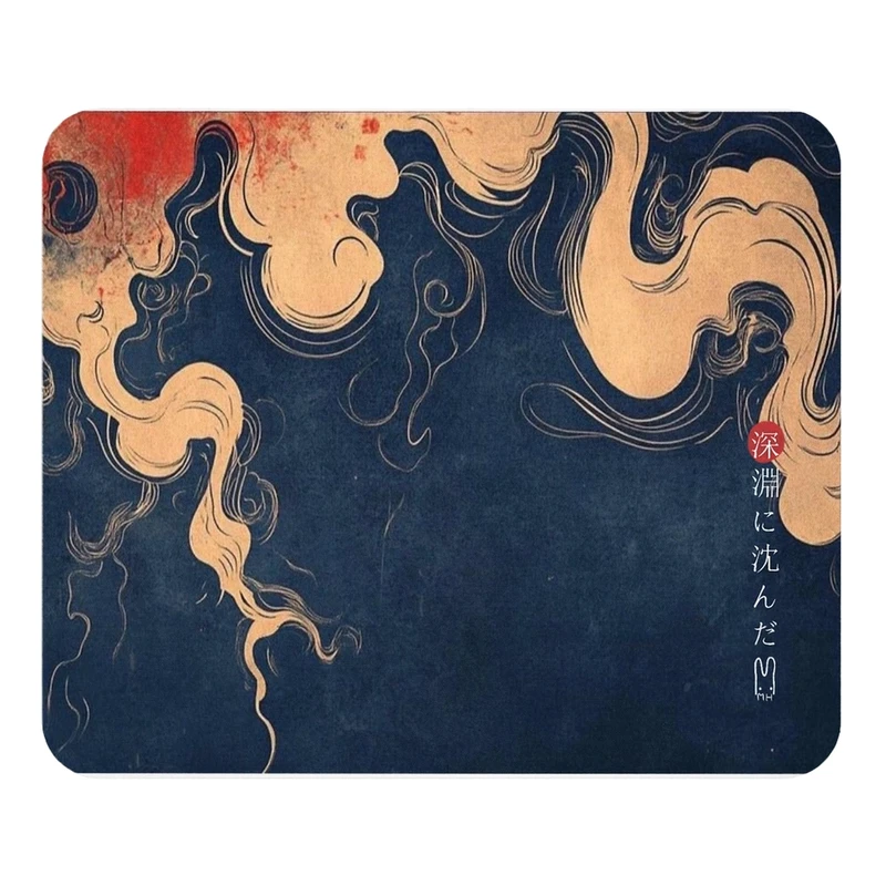 ماوس پد مدل نقش  ژاپنی سایز 19x24 سانتی متر