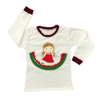 عکس مدل جدید تی شرت آستین بلند دخترانه طرح یلدا کد77 با قیمت خرید پرداخت درب منزل