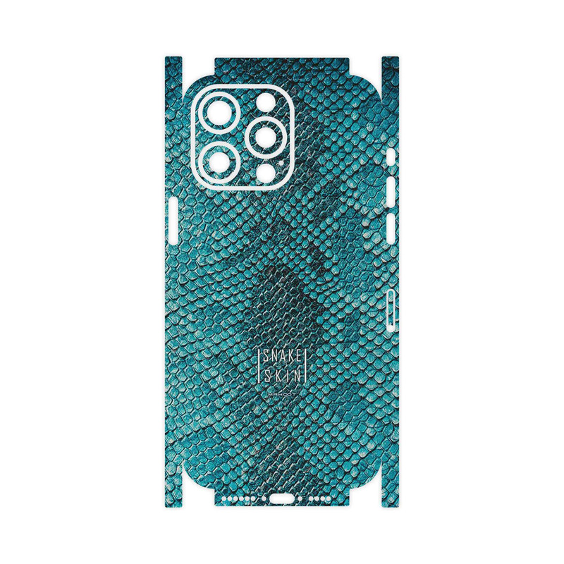 برچسب پوششی ماهوت مدل Blue Snake Skin-FullSkin مناسب برای گوشی موبایل اپل iPhone 15 Pro Max