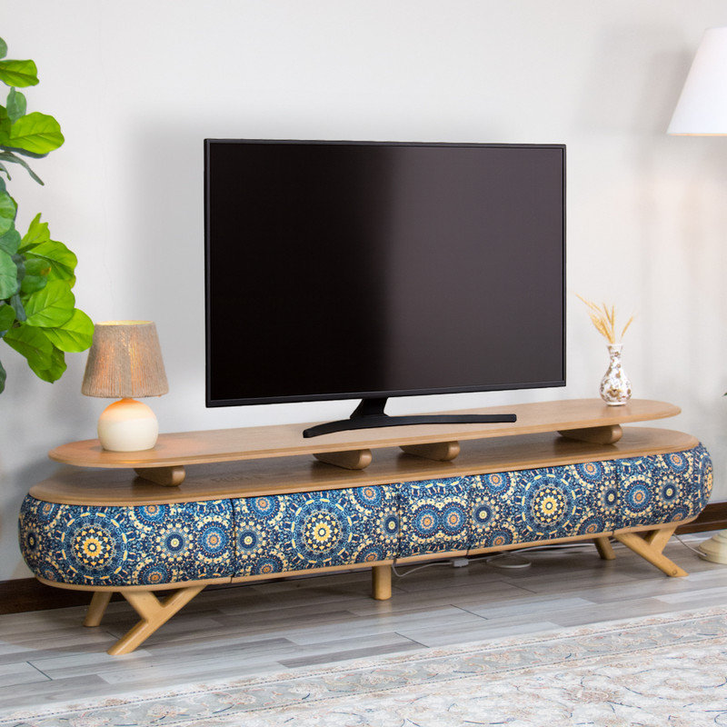میز تلویزیون مدل سلین 190 مناسب برای تلویزیون تا 75 اینچ