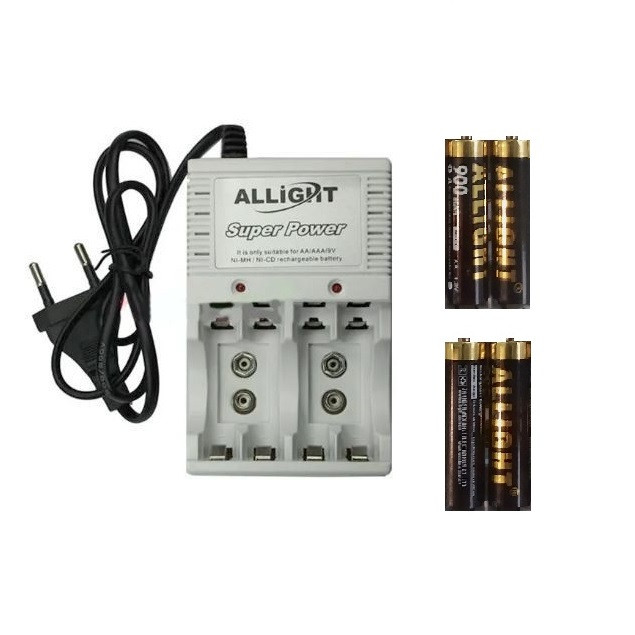 شارژر باتری الایت مدل AG-7246 به همراه 4 باتری شارژی قلمی