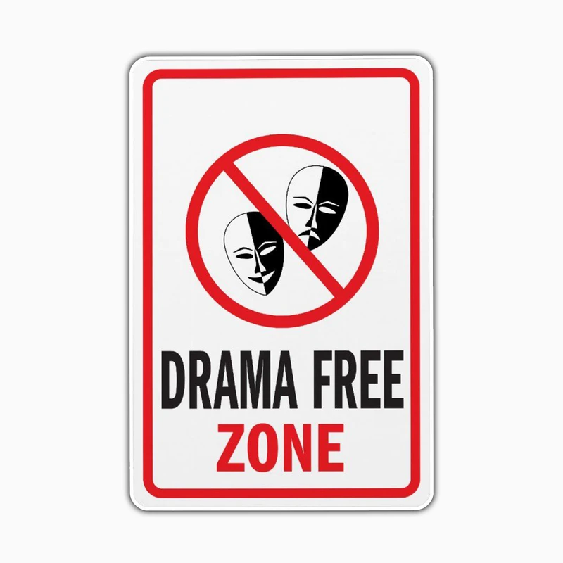 استیکر لپ تاپ و موبایل بووم طرح Drama Free کد CP43