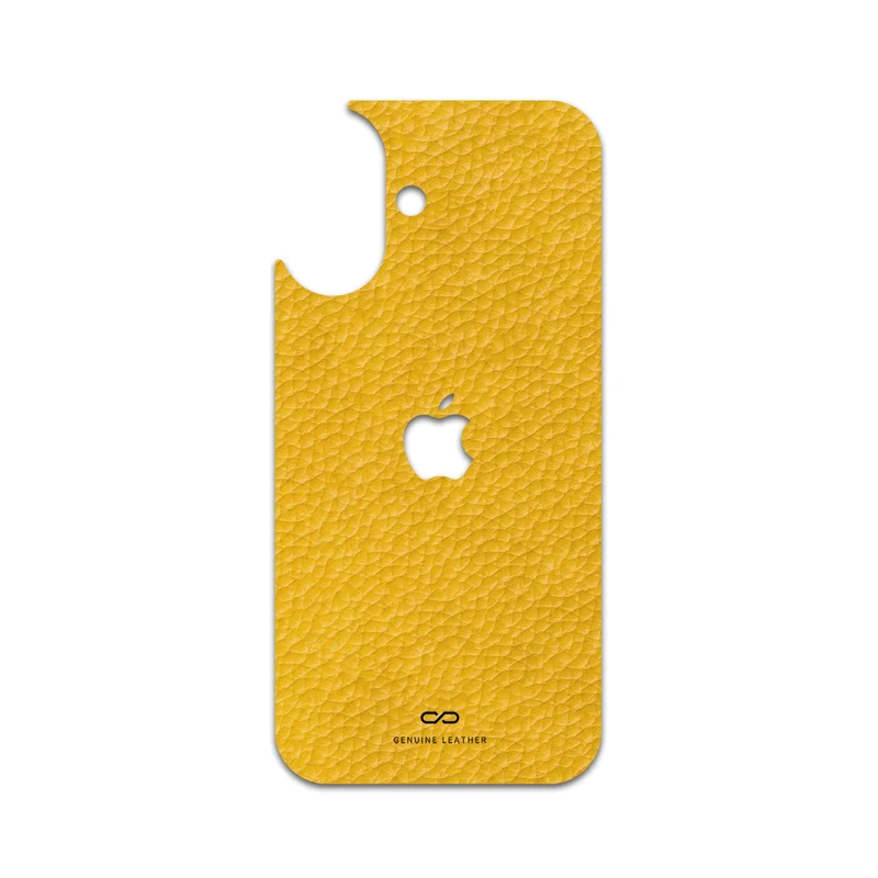 برچسب پوششی ماهوت مدل Mustard-Leather مناسب برای گوشی موبایل اپل iPhone 16