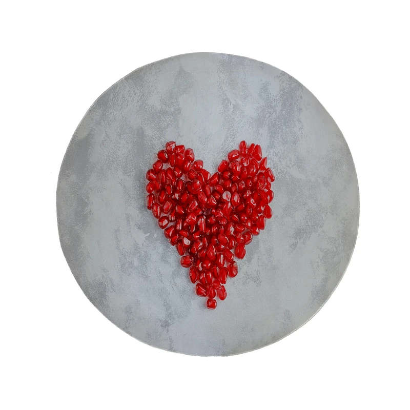 پادری مدل دایره طرح انار کد 8428 سایز 90 × 90 سانتی متر