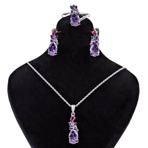   نیم ست نقره زنانه بازرگانی میلادی کد NTR_081