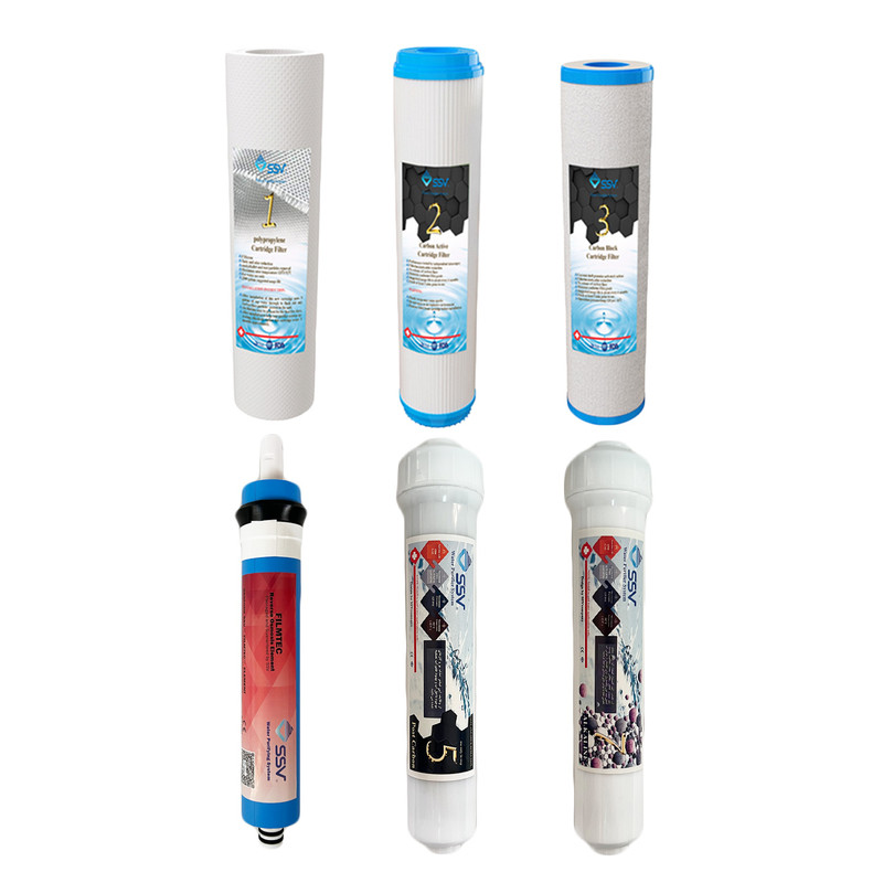 فیلتر تصفیه آب زیر سینک اس اس وی مدل H630 بسته 6 عددی