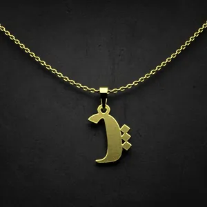 گردنبند طلا 18 عیار زنانه مدوپد مدل حرف پ کد I3-1-1195