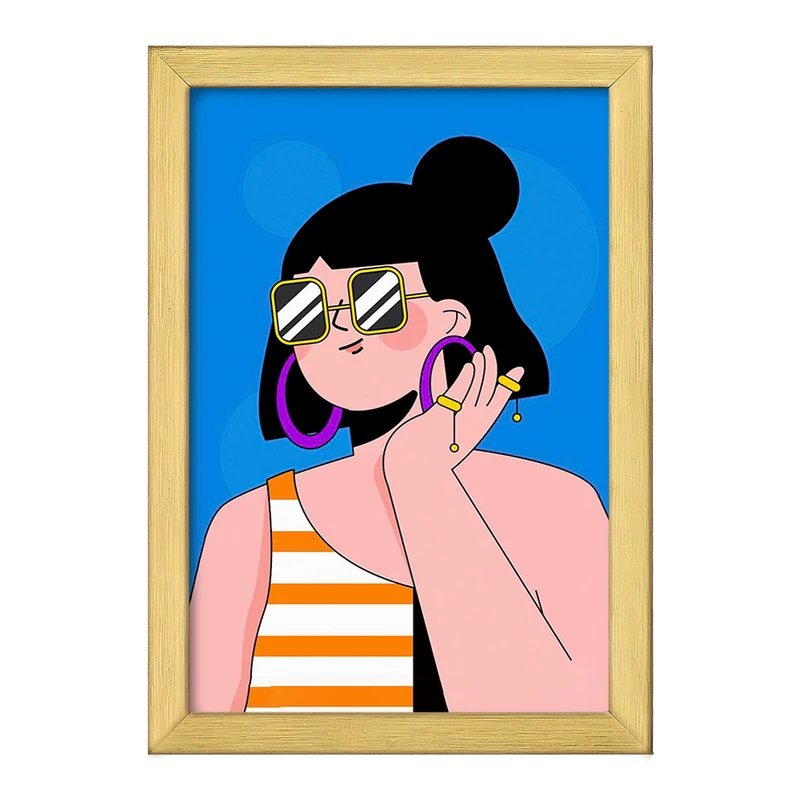 تابلو خندالو طرح دختر قوی Girl Power کد 28940