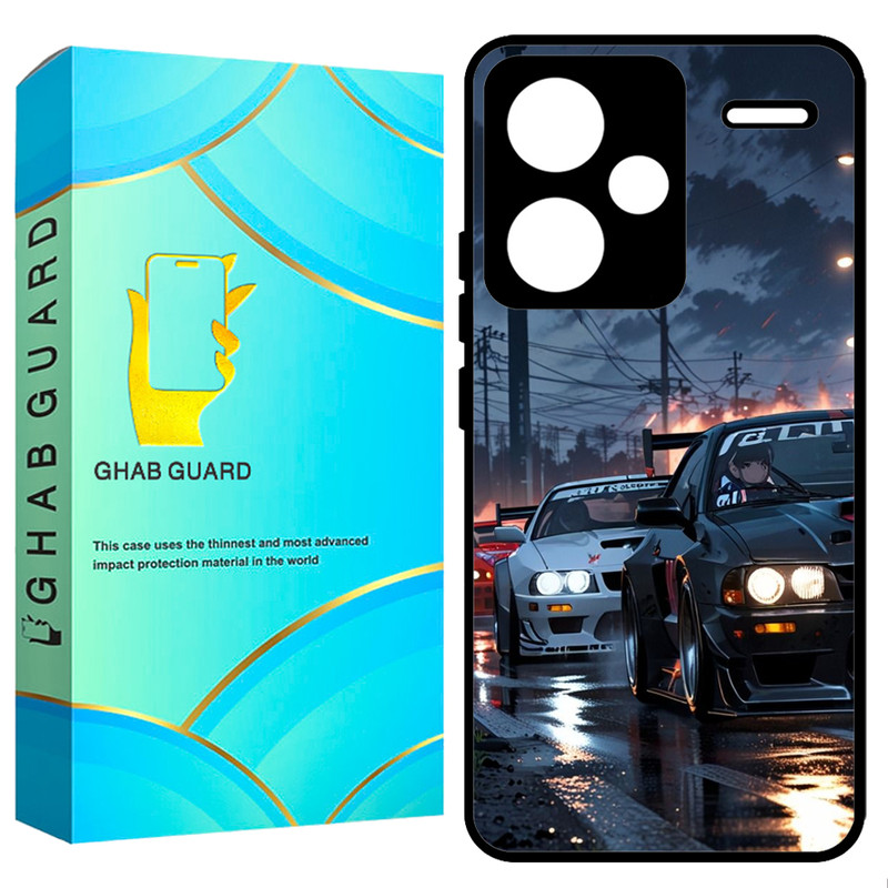 کاور قاب گارد طرح ماشین مدل GCHPN13PL مناسب برای گوشی موبایل شیائومی Redmi Note 13 Pro Plus