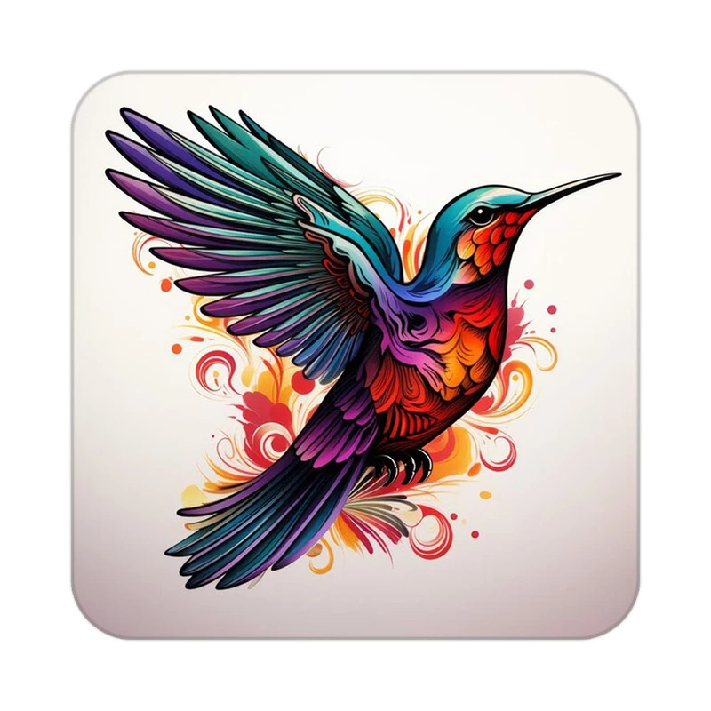 زیر لیوانی کاکتی طرح حیوانات رنگی مدل mp26327