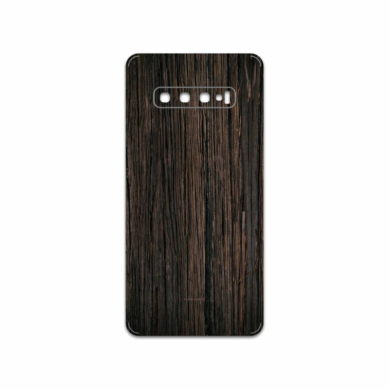برچسب پوششی ماهوت مدل Burned Wood مناسب برای گوشی موبایل سامسونگ Galaxy S10 Plus