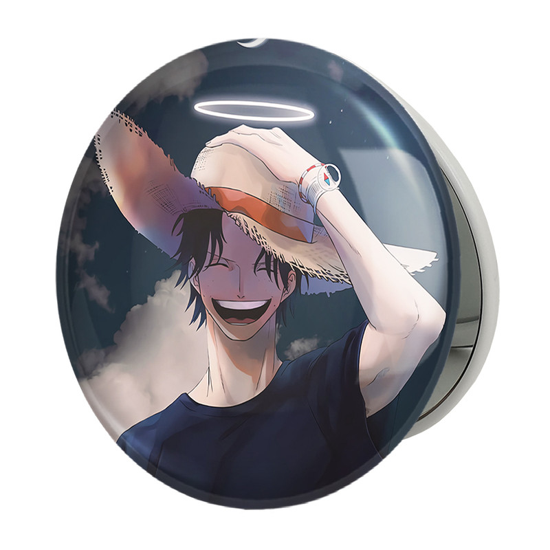 آینه جیبی خندالو طرح لوفی انیمه وان پیس One Piece مدل تاشو کد 17221