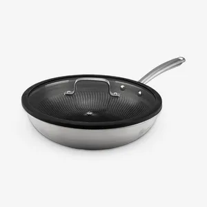 تابه استیل ووک ام جی اس مدل کف لیزری PS3134 سایز 28