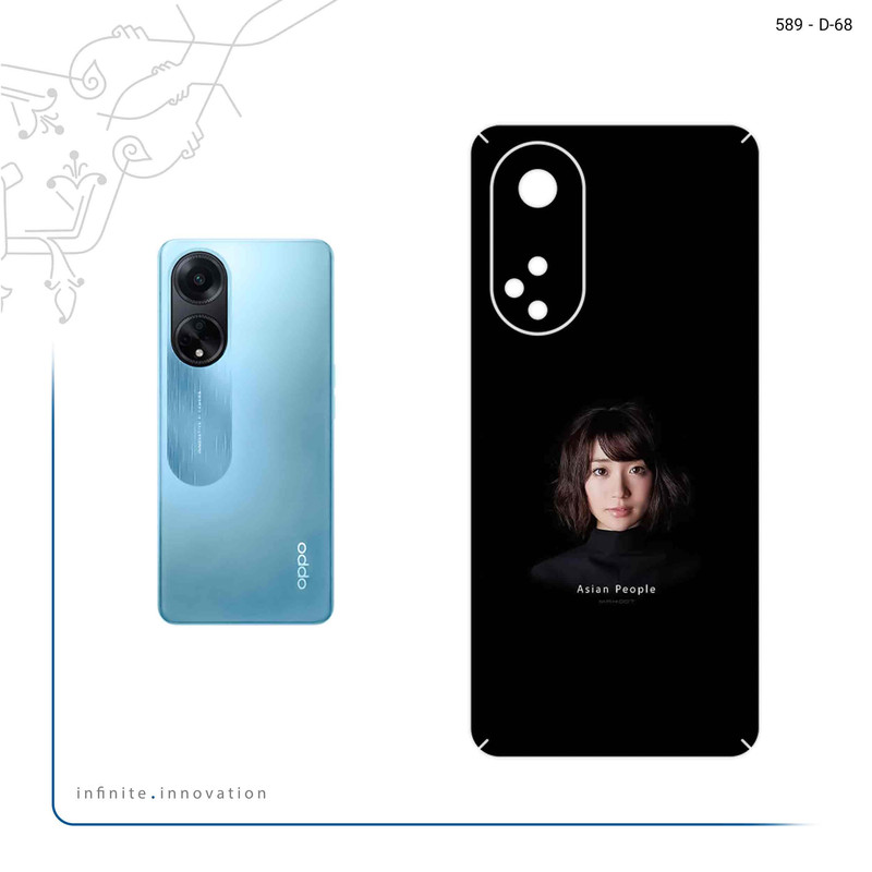 برچسب پوششی ماهوت مدل Portrait of an Asian Woman مناسب برای گوشی موبایل اپو A98