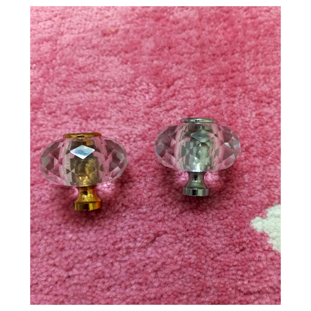 دستگیره کابینت و کمد مدل کریستالی کد KT800 بسته 3 عددی