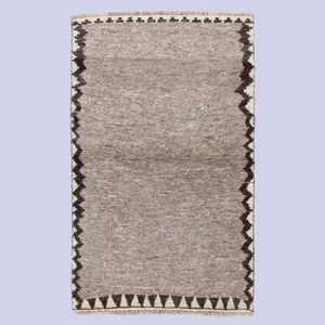 گبه دستباف دو متری طرح کف ساده کد 3396