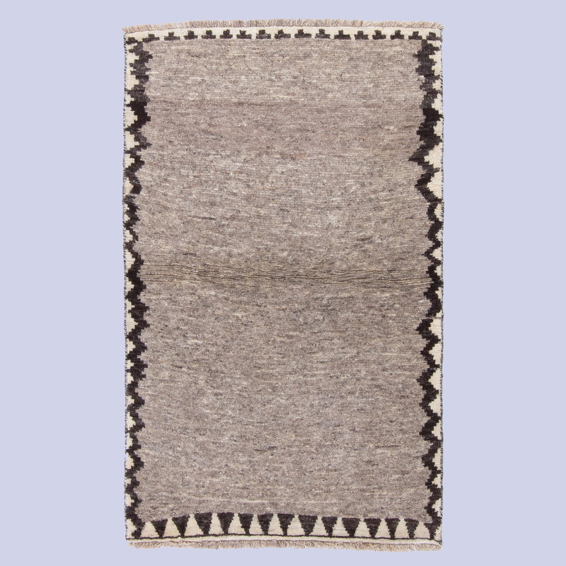 گبه دستباف دو متری طرح کف ساده کد 3396