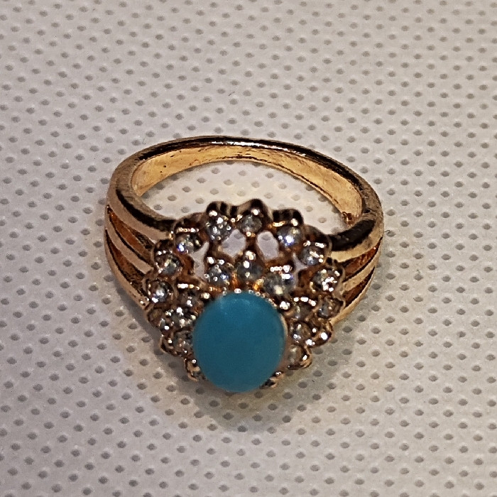 انگشتر زنانه مدل سنگ فیروزه کد 33 انگشتر زنانه مدل سنگ فیروزه کد 33