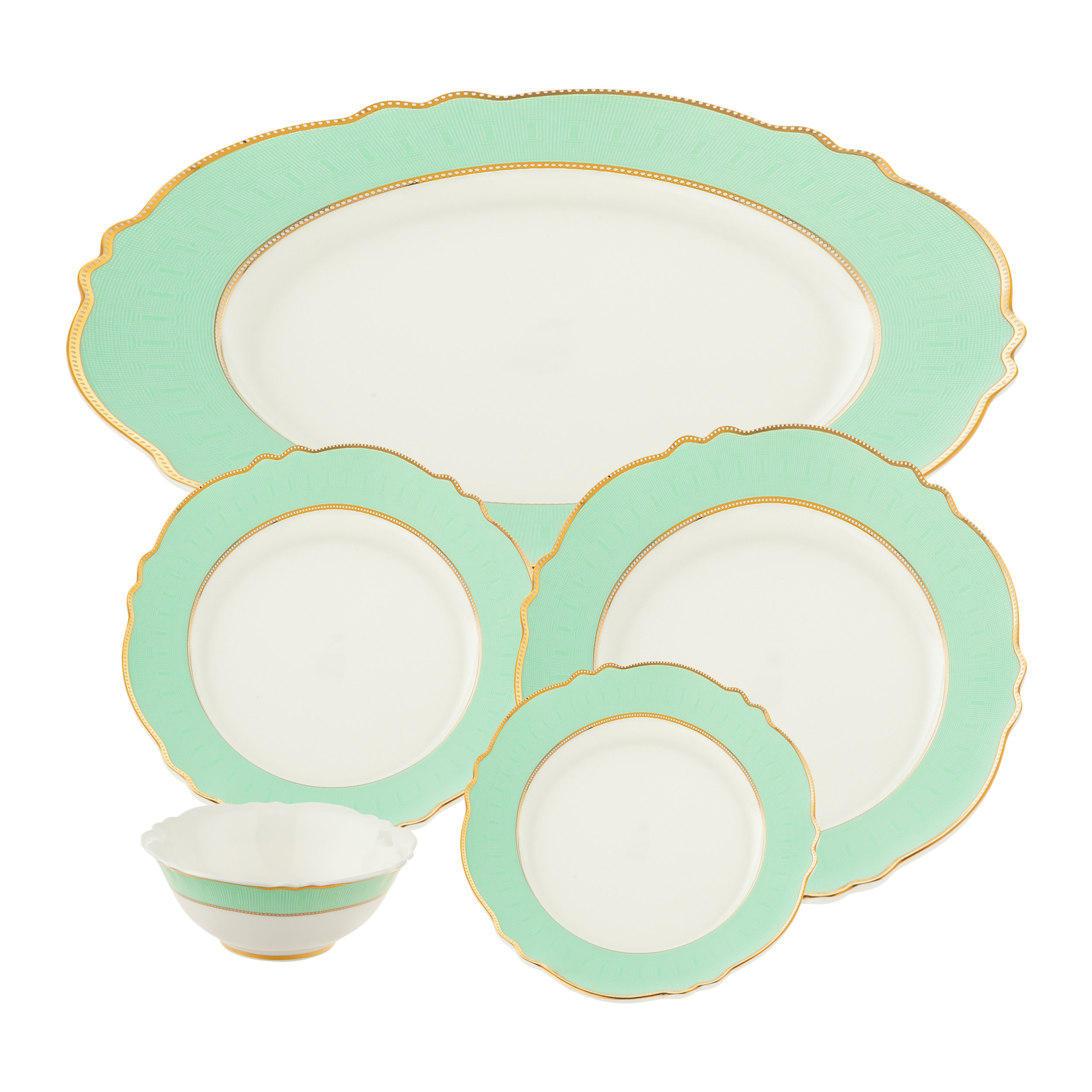 سرویس غذاخوری 25 پارچه اف ام مدل Royal Doulton کد RD-191 plus