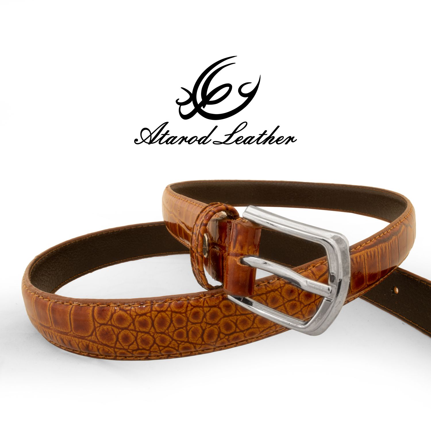 کمربند زنانه چرم عطارد مدل چرم طبیعی کد B54 -  - 2