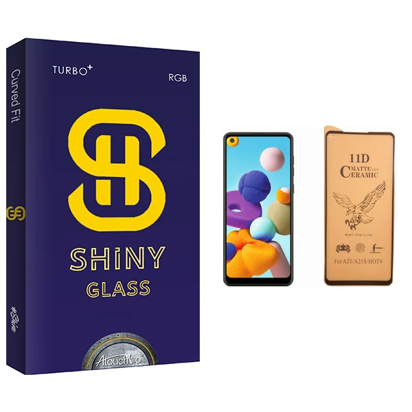 محافظ صفحه نمایش سرامیکی آتوچبو مدل Shiny Glass مناسب برای گوشی موبایل سامسونگ Galaxy A21