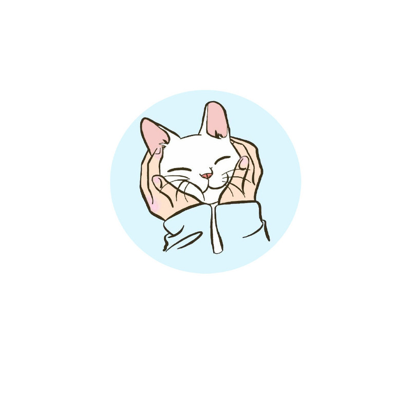 استیکر لپ تاپ طرح گربه