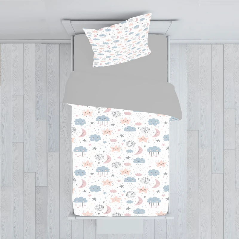 سرویس روتختی مدل ابر و ماه TXY418 تک نفره 5 تکه