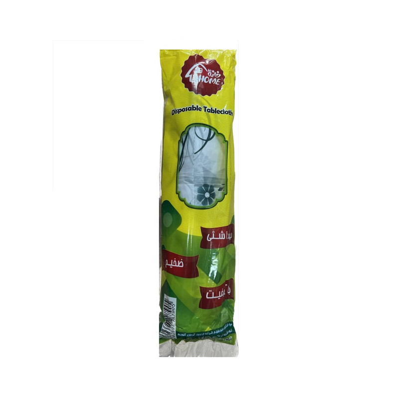 سفره یکبار مصرف اقتصادی خانه ما رولی طرح گل سایز 100x100 سانتی متر