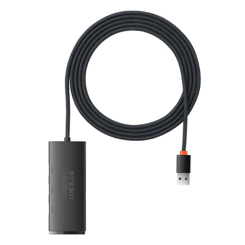 هاب 4 پورت usb3 باسئوس مدل Lite Series -WKQX030201  2M