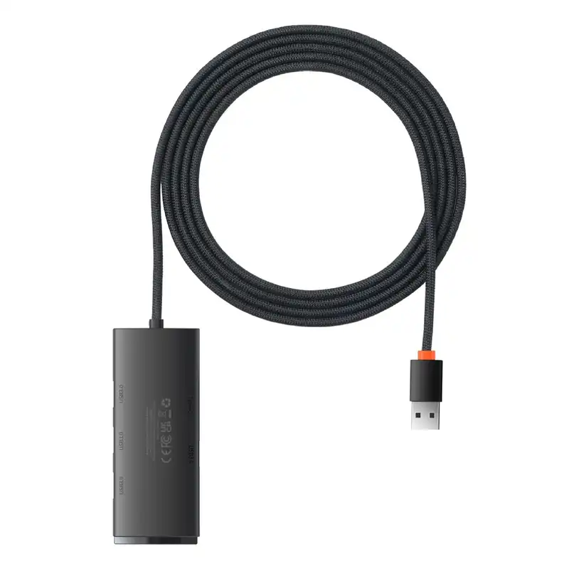 هاب 4 پورت usb3 باسئوس مدل Lite Series -WKQX030201 2M