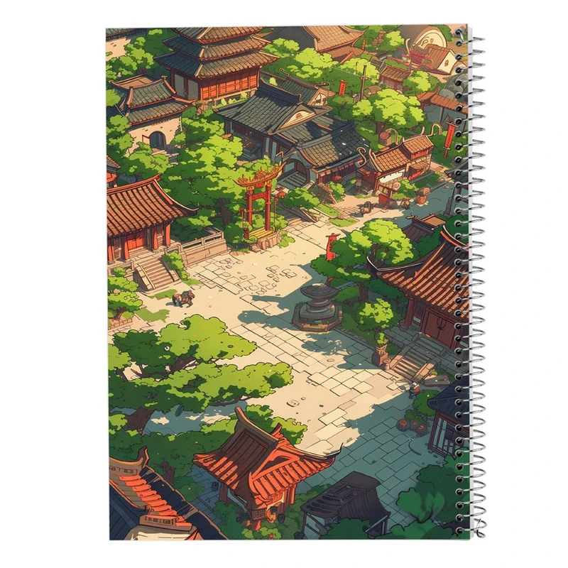 دفتر شطرنجی 50 برگ مدوپد طرح طبیعت کد DF15414