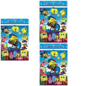 استیکر کودک طرح باب اسفنجی و پاتریک مدل Bicycle بسته 3 عددی