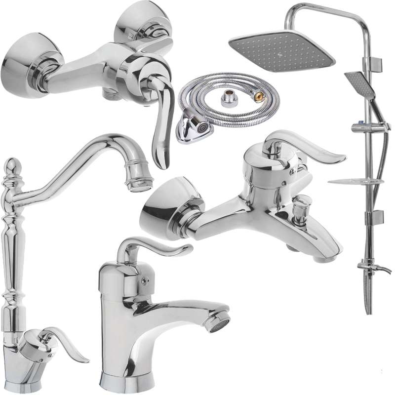 ست شیرآلات ایلمان مدل ونیز SD231 مجموعه 6 عددی ست شیرآلات ایلمان مدل ونیز SD231 مجموعه 6 عددی