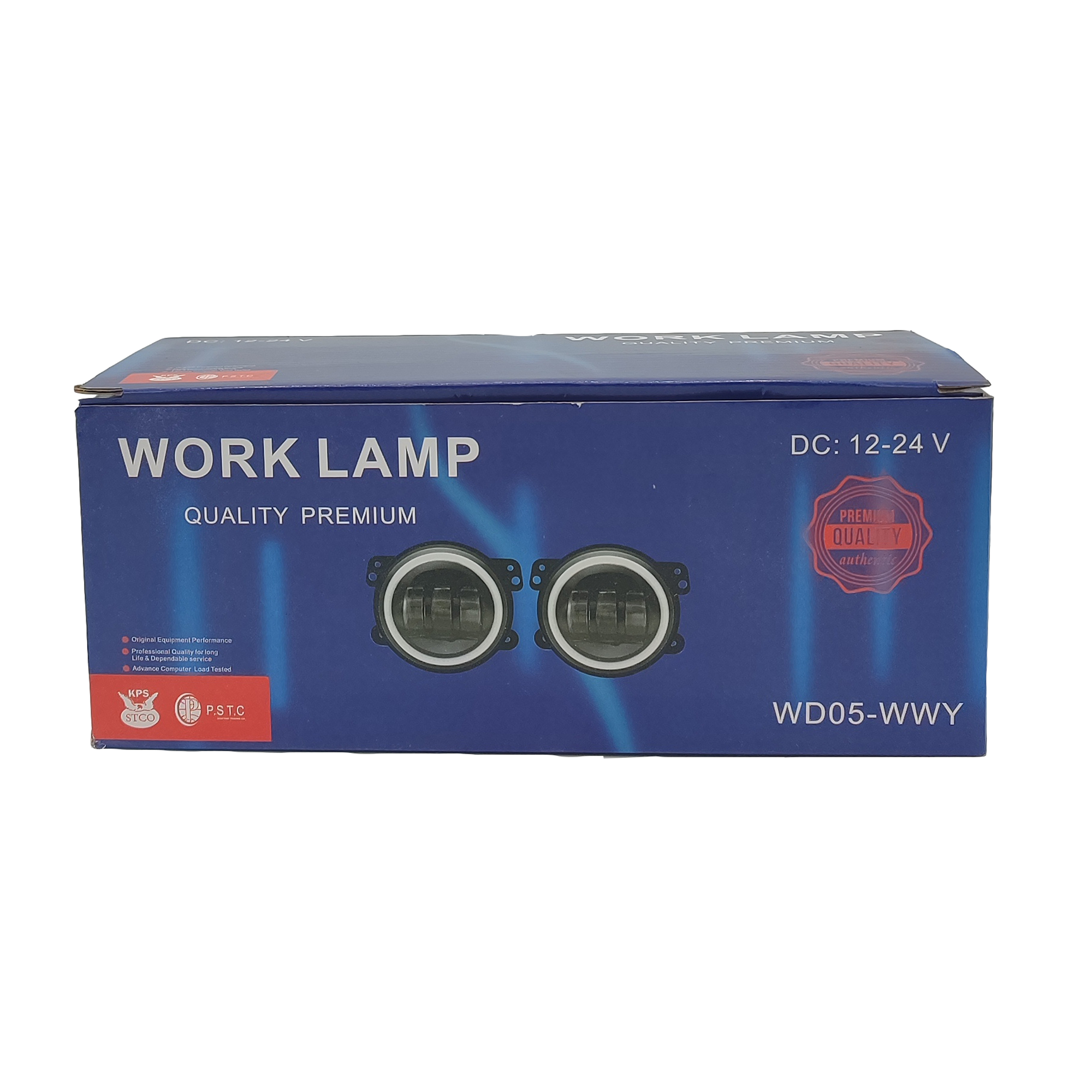 چراغ مه شکن خودرو استیکو مدل تایگر دیلایت دار بسته دو عددی