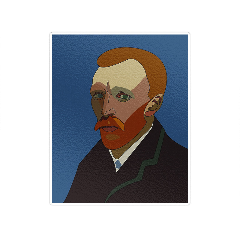 استیکر تزئینی موبایل و تبلت ماسا دیزاین طرح ونگوگ مدل sn011